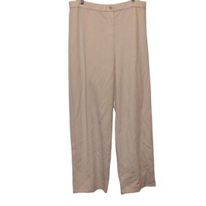 Eileen Fisher High Rise Cream Pants Women Size XL